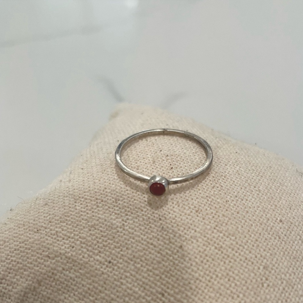 Chan Luu Sterling Silver and Red Jasper Ring
